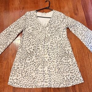 Leopard Print boutique Women's short mini dress or long top
